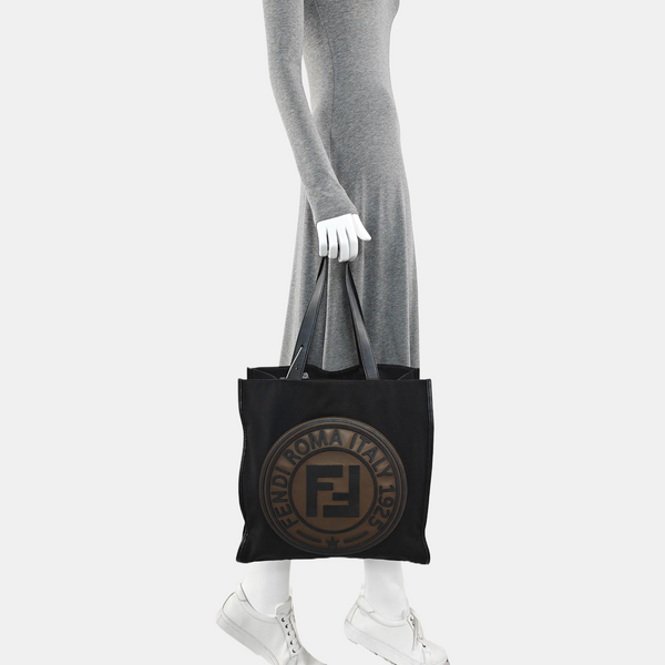 Canvas Top Handle Bag Black