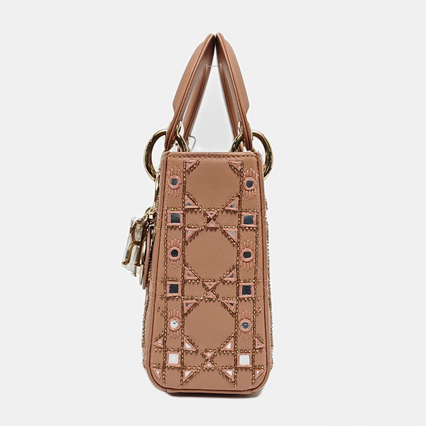 Lady Dior Mini Quilted Calfskin Pink