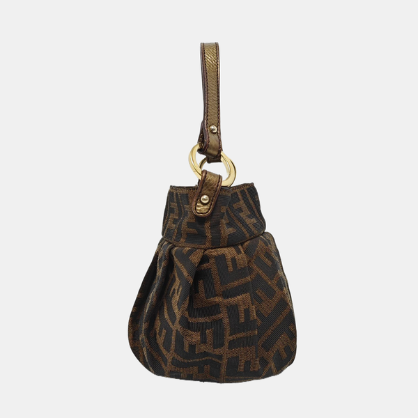 Canvas Top Handle Bag Brown