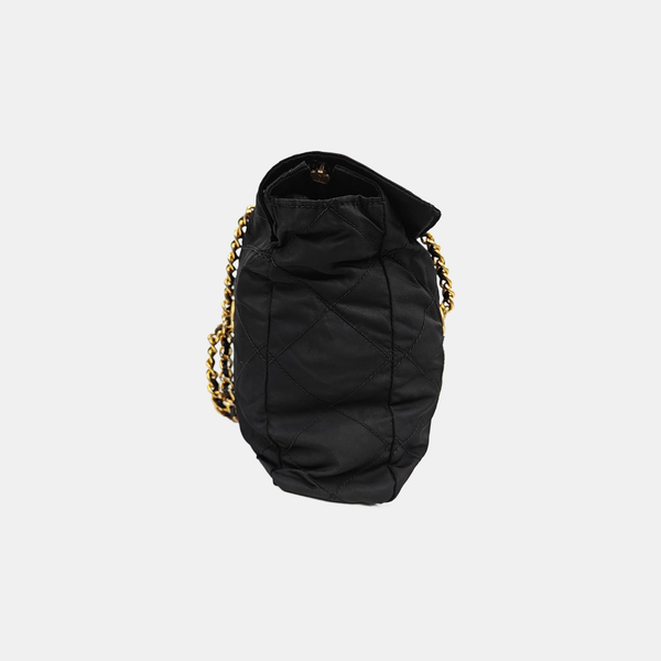 Nylon Quilted Nylon Black