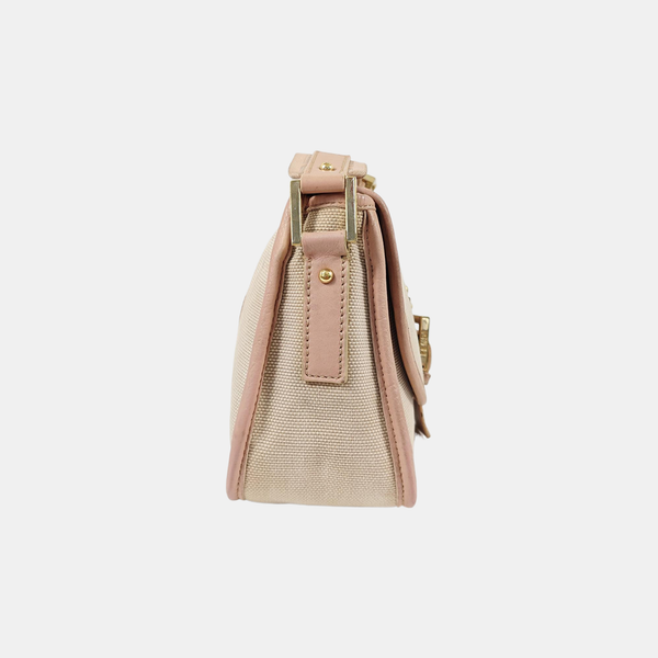 Canvas Shoulder Bag Beige