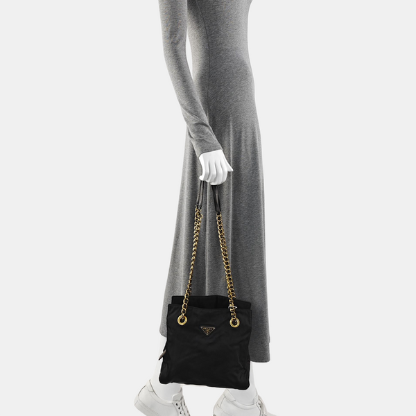 Nylon Tote Bag Black