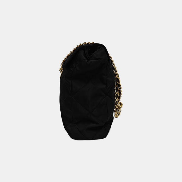 Nylon Quilted Nylon Black