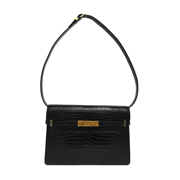 MANHATTAN Medium Calfskin Black