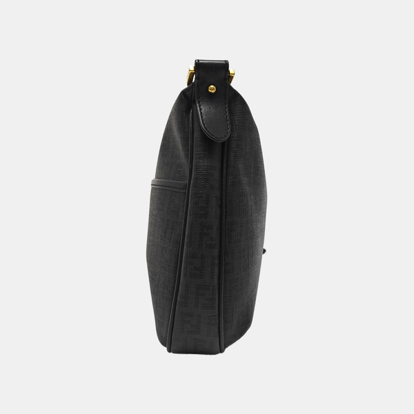 Coated Canvas Shoulder Bag Gray
