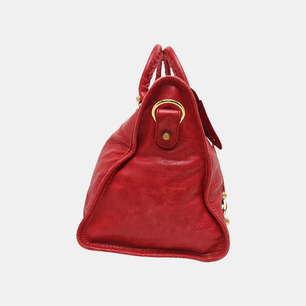 Classic City Medium Lambskin Red