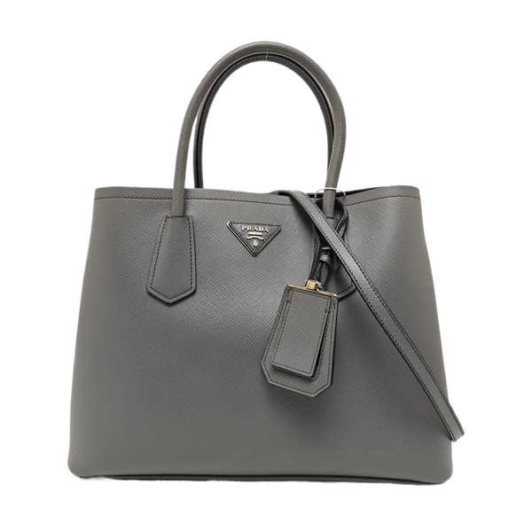 Double Medium Calfskin Gray