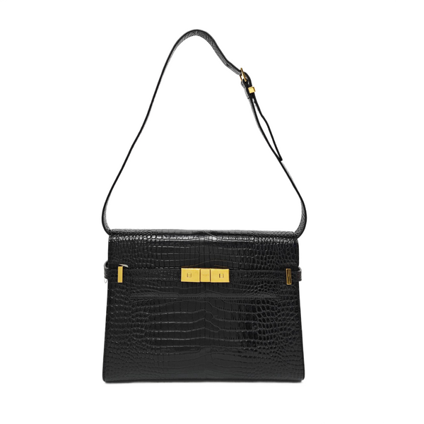 MANHATTAN Medium Calfskin Black