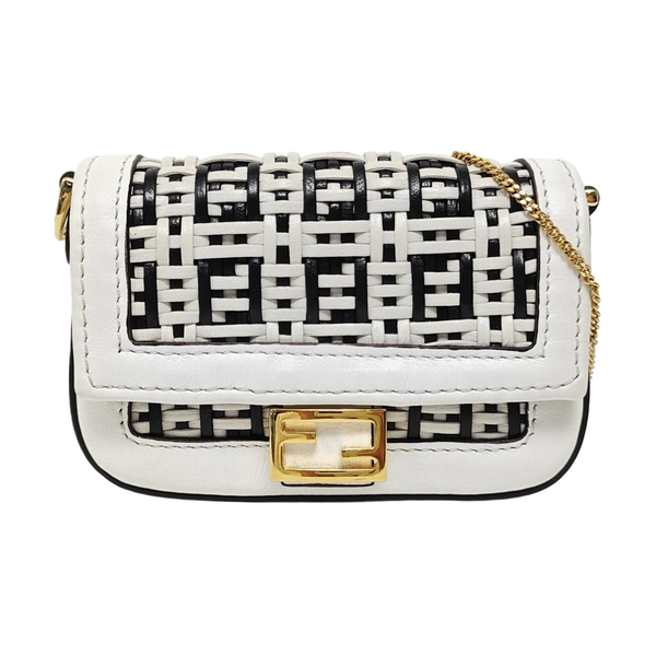 Baguette Nano Calfskin White
