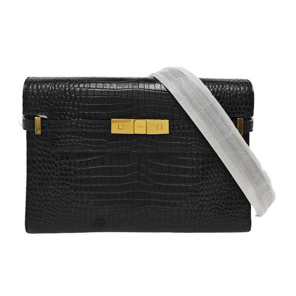 MANHATTAN Medium Calfskin Black