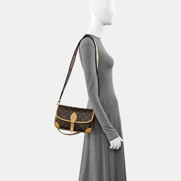 DIANE Monogram Coated Canvas Brown