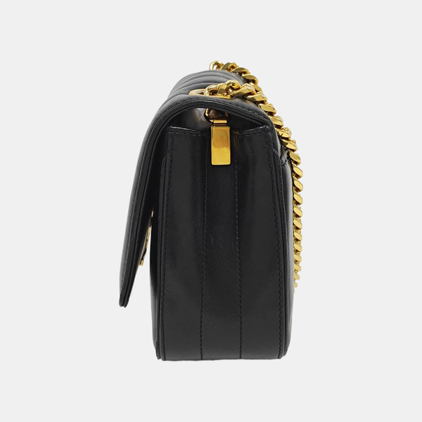 VICKY Small Quilted Lambskin Black