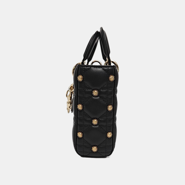 Lady D-Joy Medium Cannage Lambskin Black