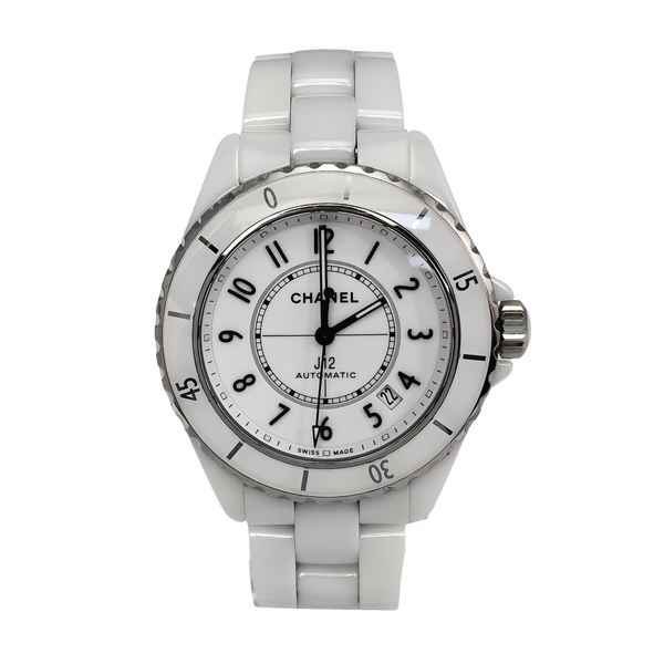 J12 38mm White Automatic Watch