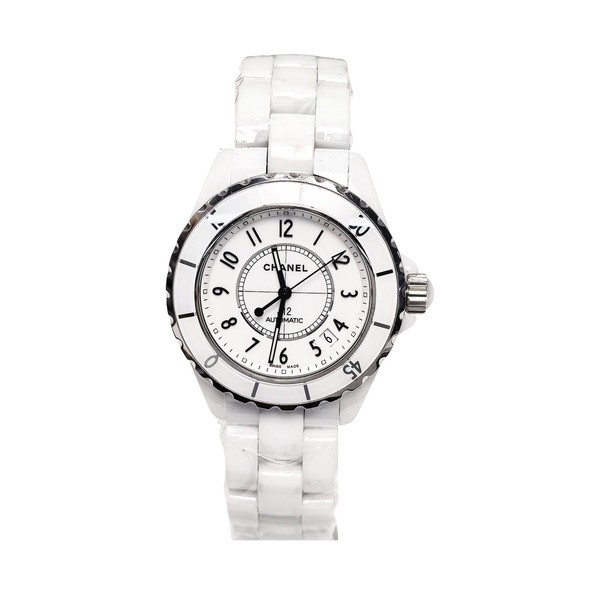J12 39mm White Automatic Watch