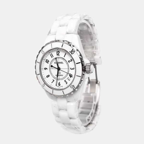 J12 39mm White Automatic Watch