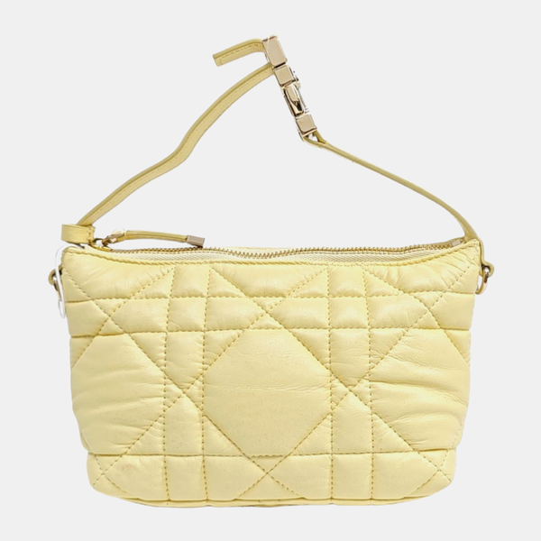 Diortravel Nomad Small Cannage Lambskin Yellow
