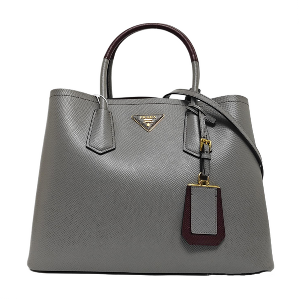 Double Medium Calfskin Gray