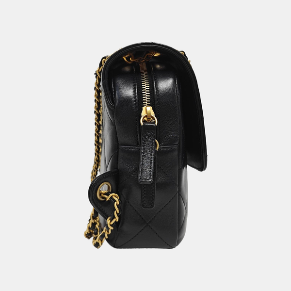 Ado Quilted Lambskin Black
