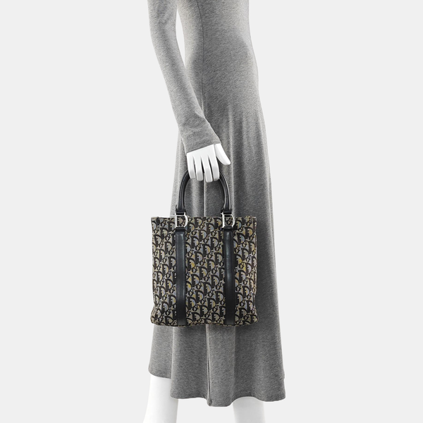 Vintage Tote Oblique Canvas Gray