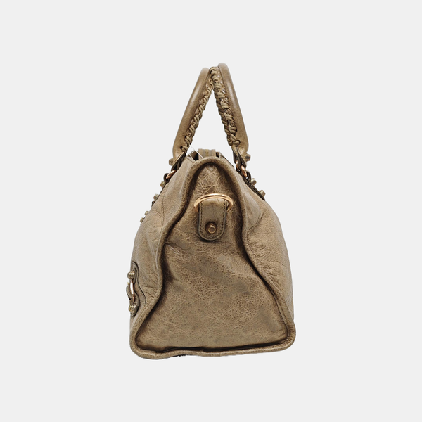 Classic City Medium Lambskin Brown