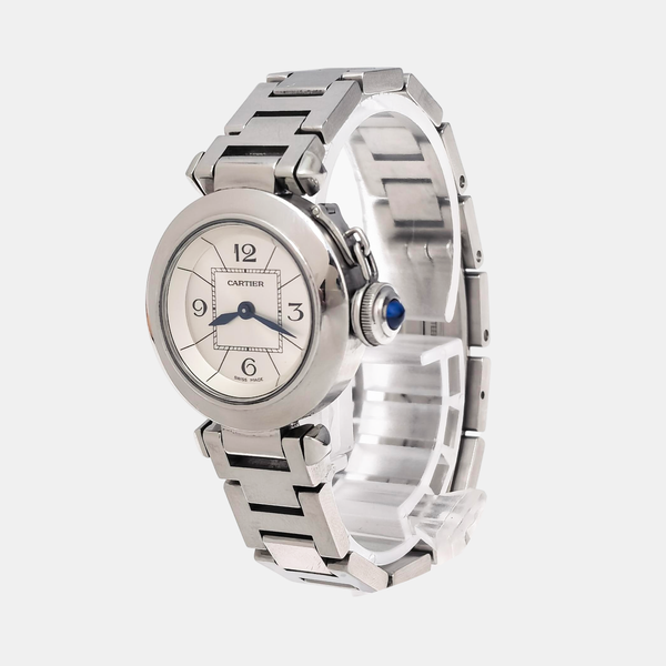 PASHA DE CARTIER 27mm Silver Quartz Watch