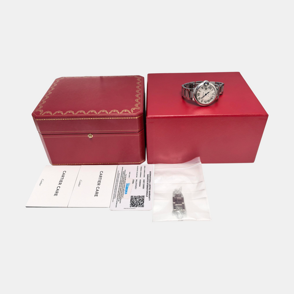 Ballon Bleu de Cartier 33mm Silver Automatic Watch