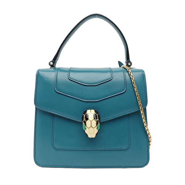 SERPENTI FOREVER Small Calfskin Blue