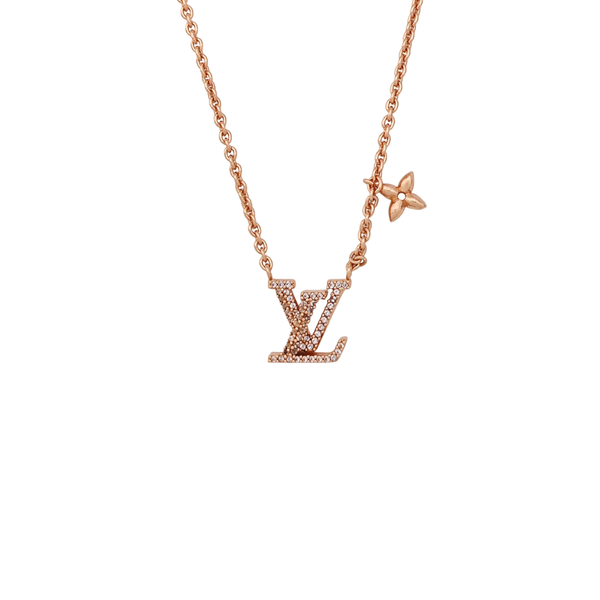 LV ICONIC Metal Rose Gold Necklace