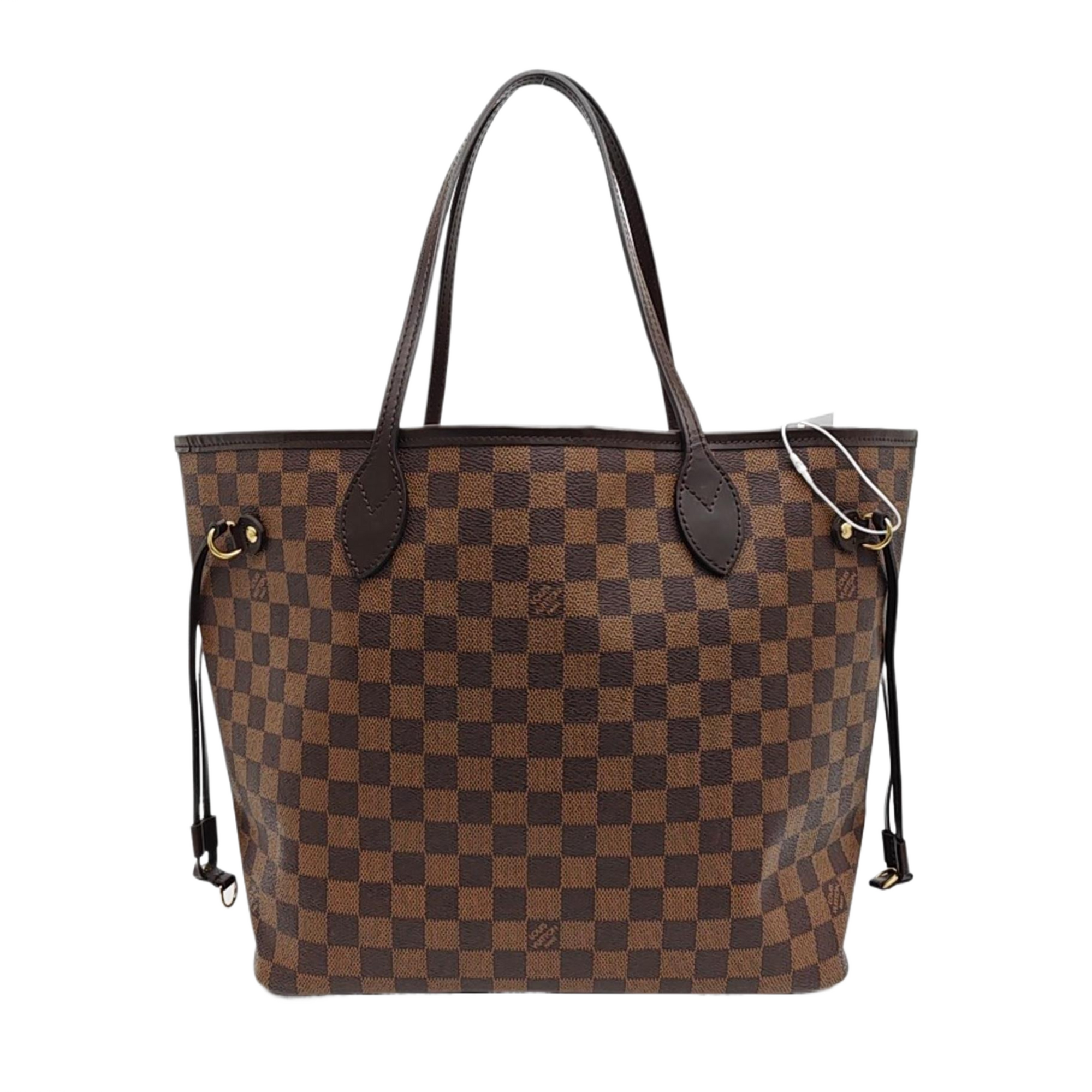 NEVERFULL MM Damier Ebene Coated Canvas Brown