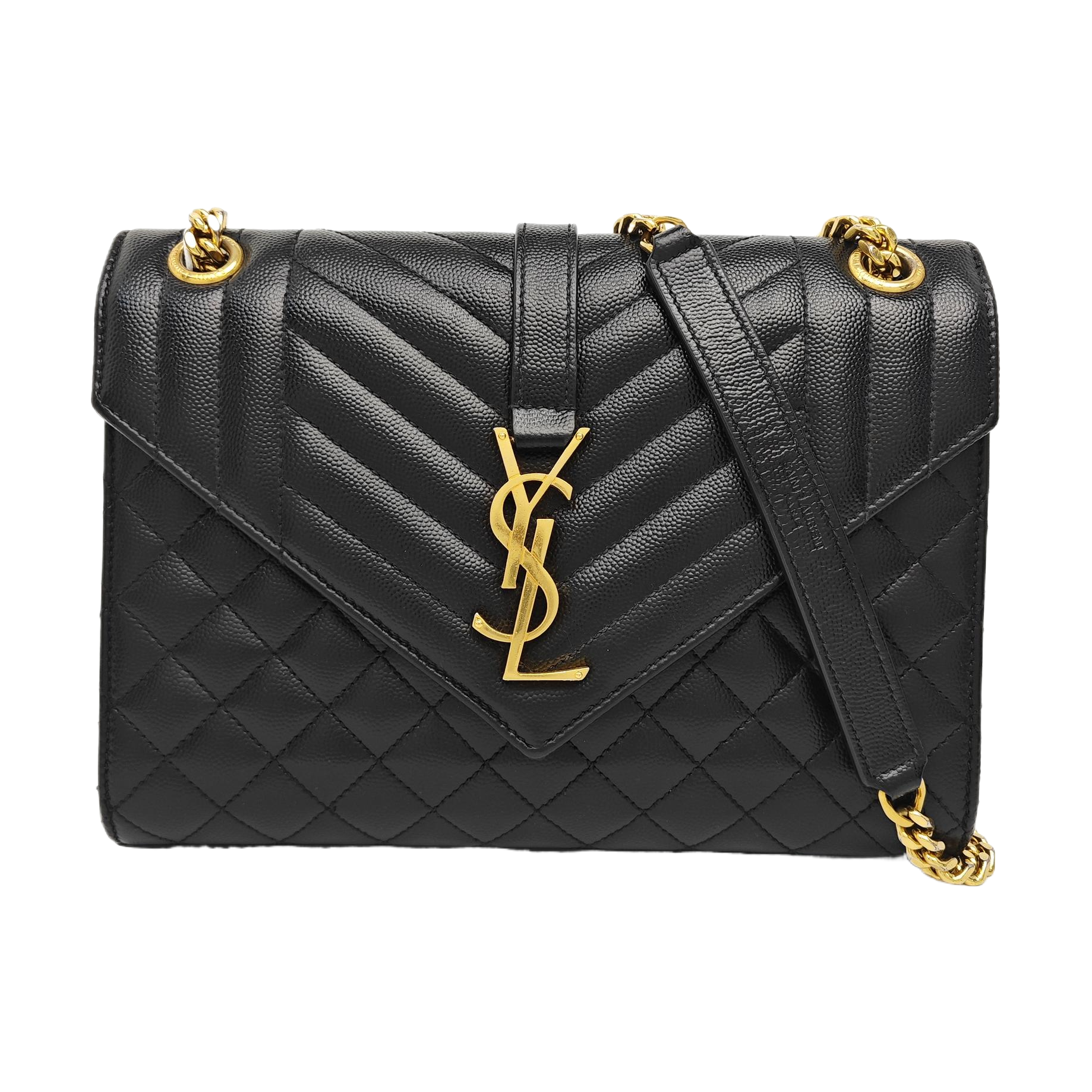 ENVELOPE Medium Quilted Calfskin Black