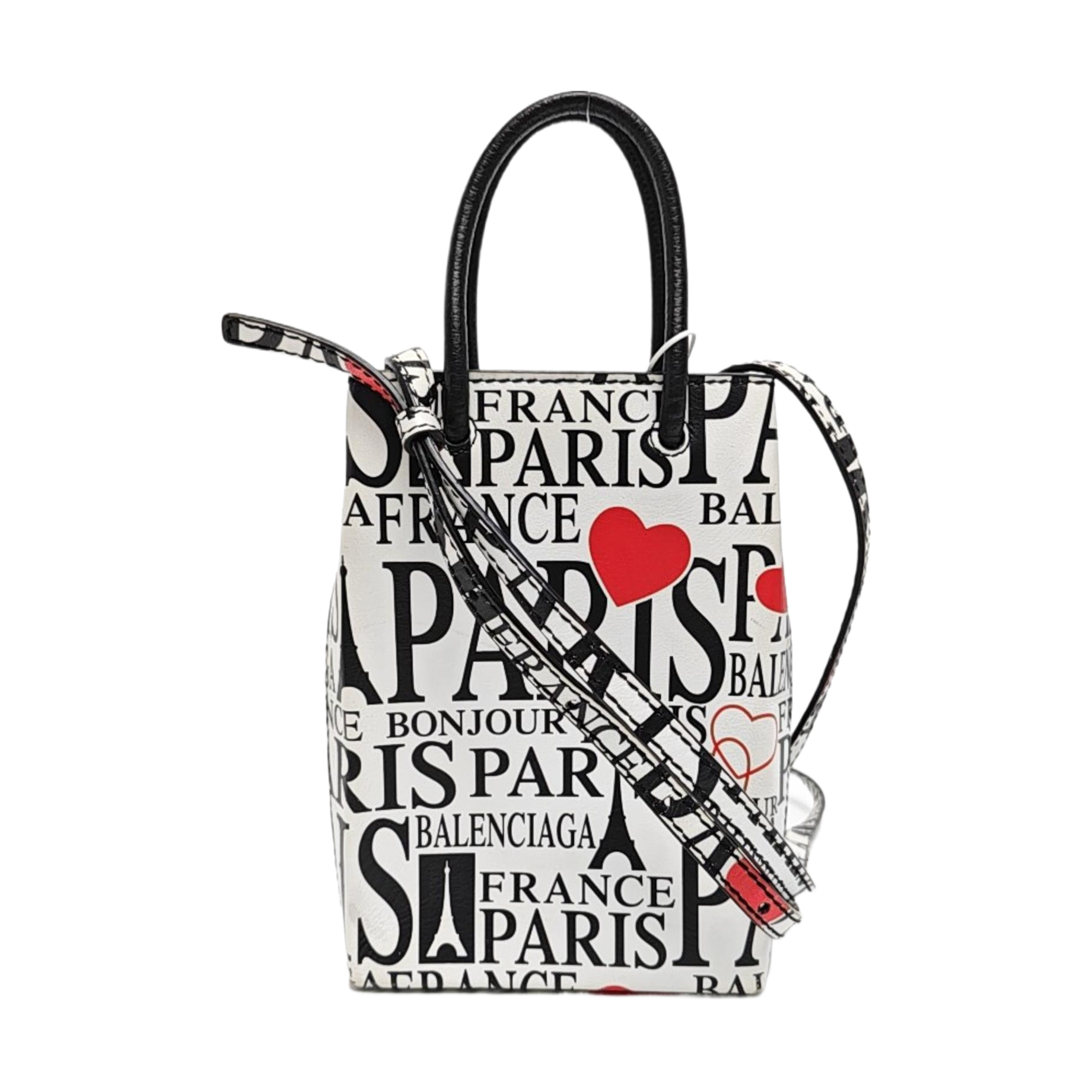Shopping Bag Calfskin White