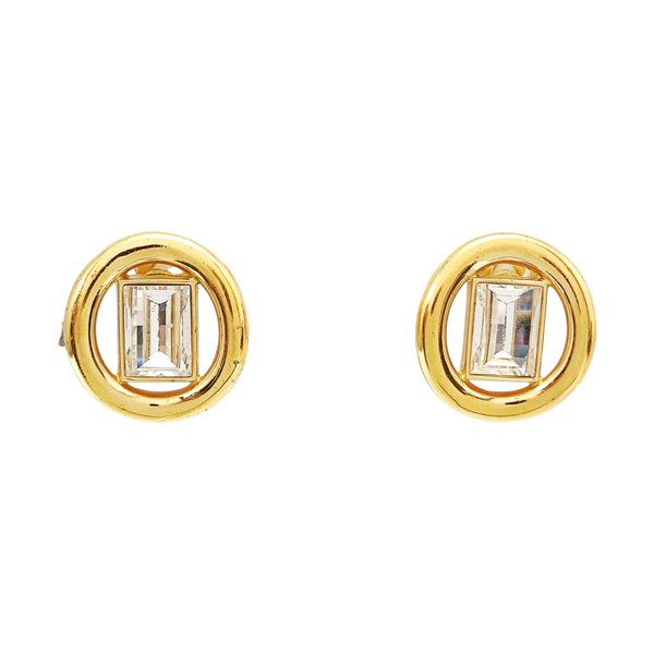 Metal Gold Clip On Earrings