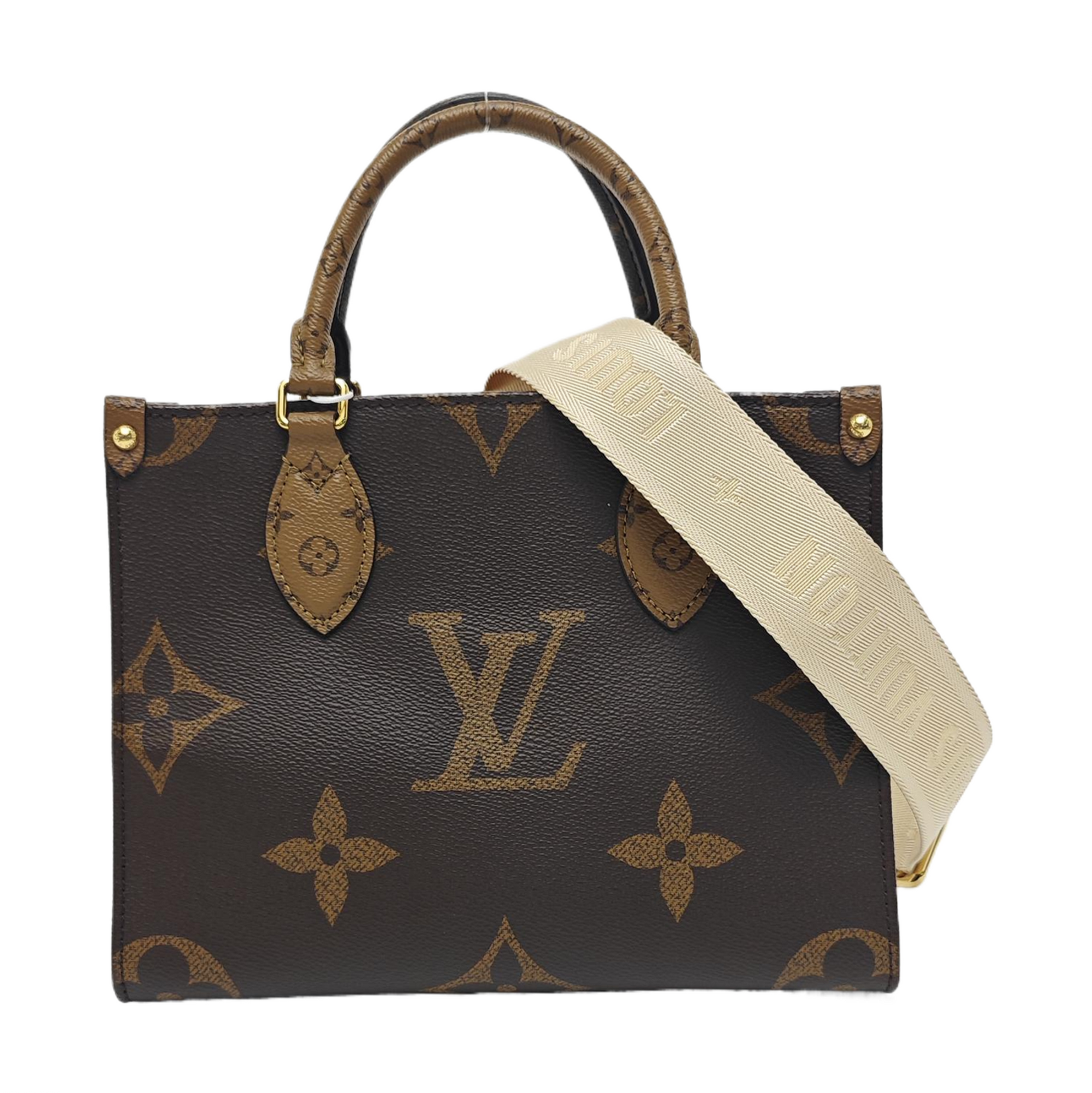 ONTHEGO PM Monogram Coated Canvas Brown