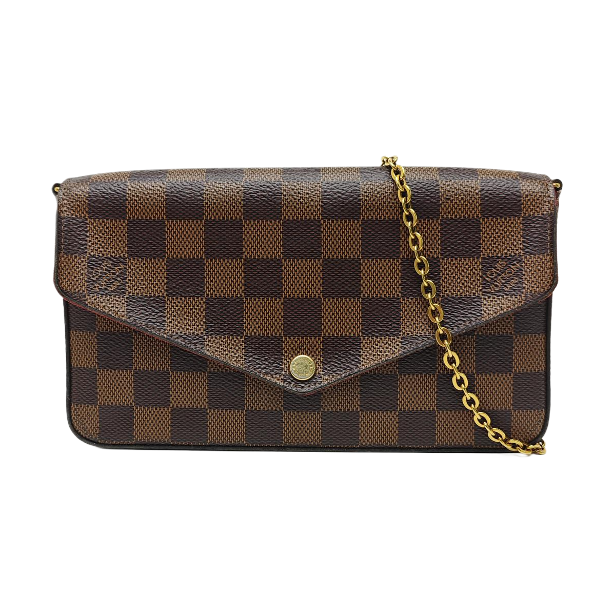 FÉLICIE Damier Ebene Coated Canvas Brown