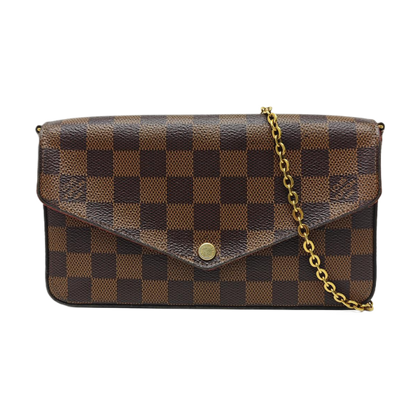 FÉLICIE Damier Ebene Coated Canvas Brown
