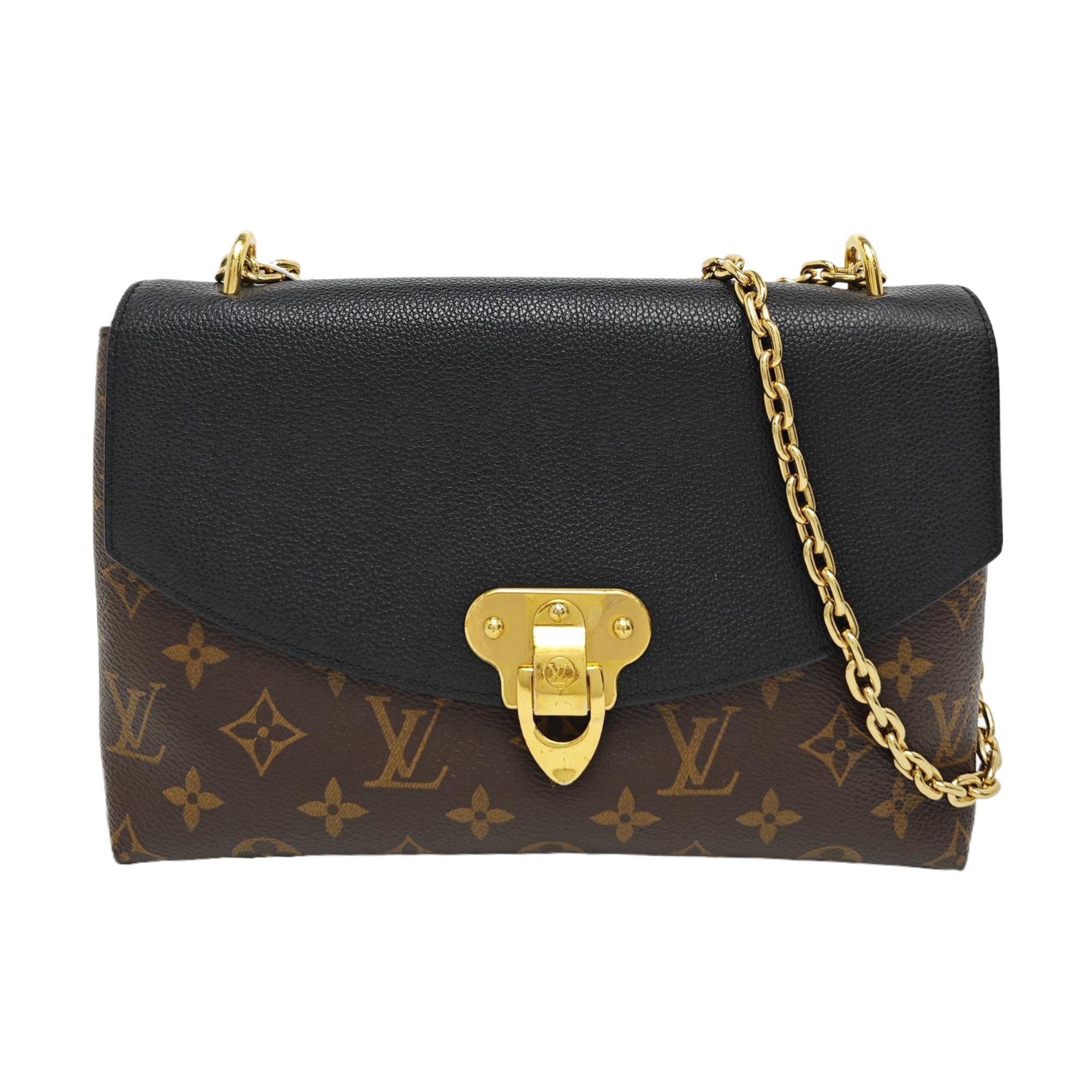SAINT PLACIDE Monogram Coated Canvas Black