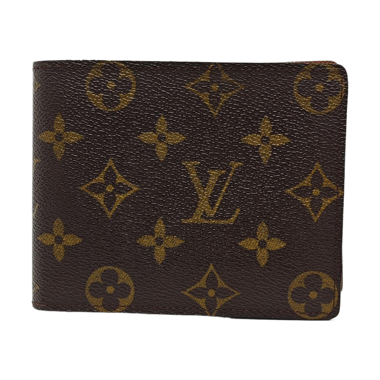 MULTIPLE Monogram Coated Canvas Brown Wallet