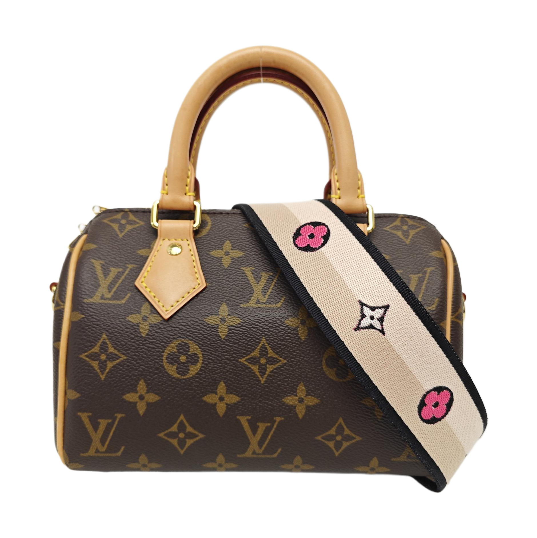 SPEEDY 20 Monogram Coated Canvas Brown