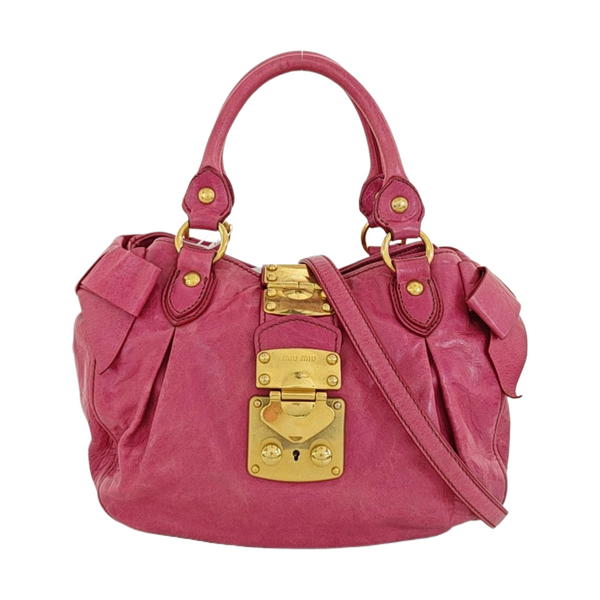 Miu Coffer Calfskin Red