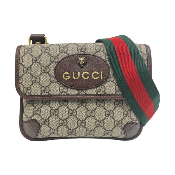 Neo Vintage Small Monogram Coated Canvas Beige