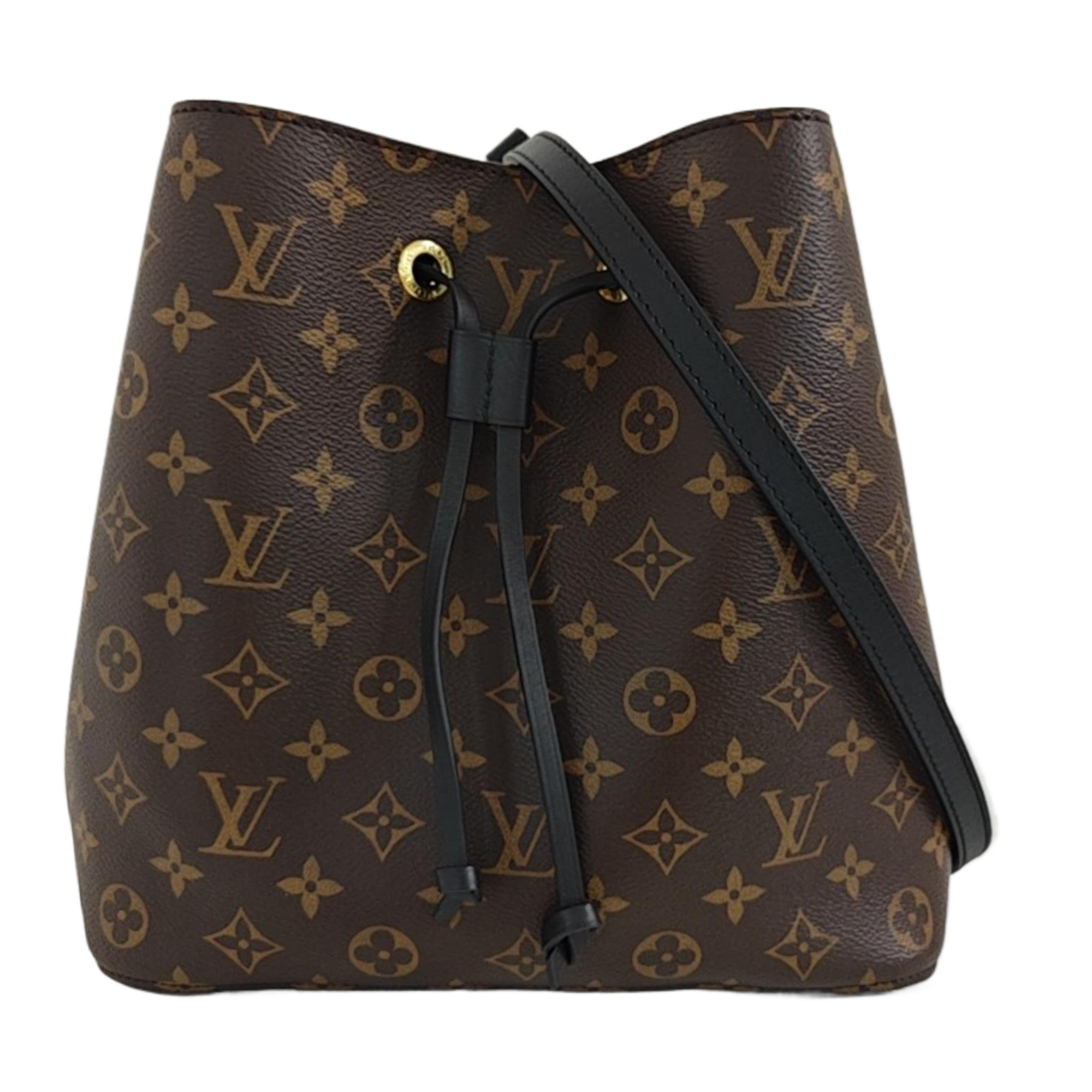 NÉONOÉ MM Monogram Coated Canvas Brown