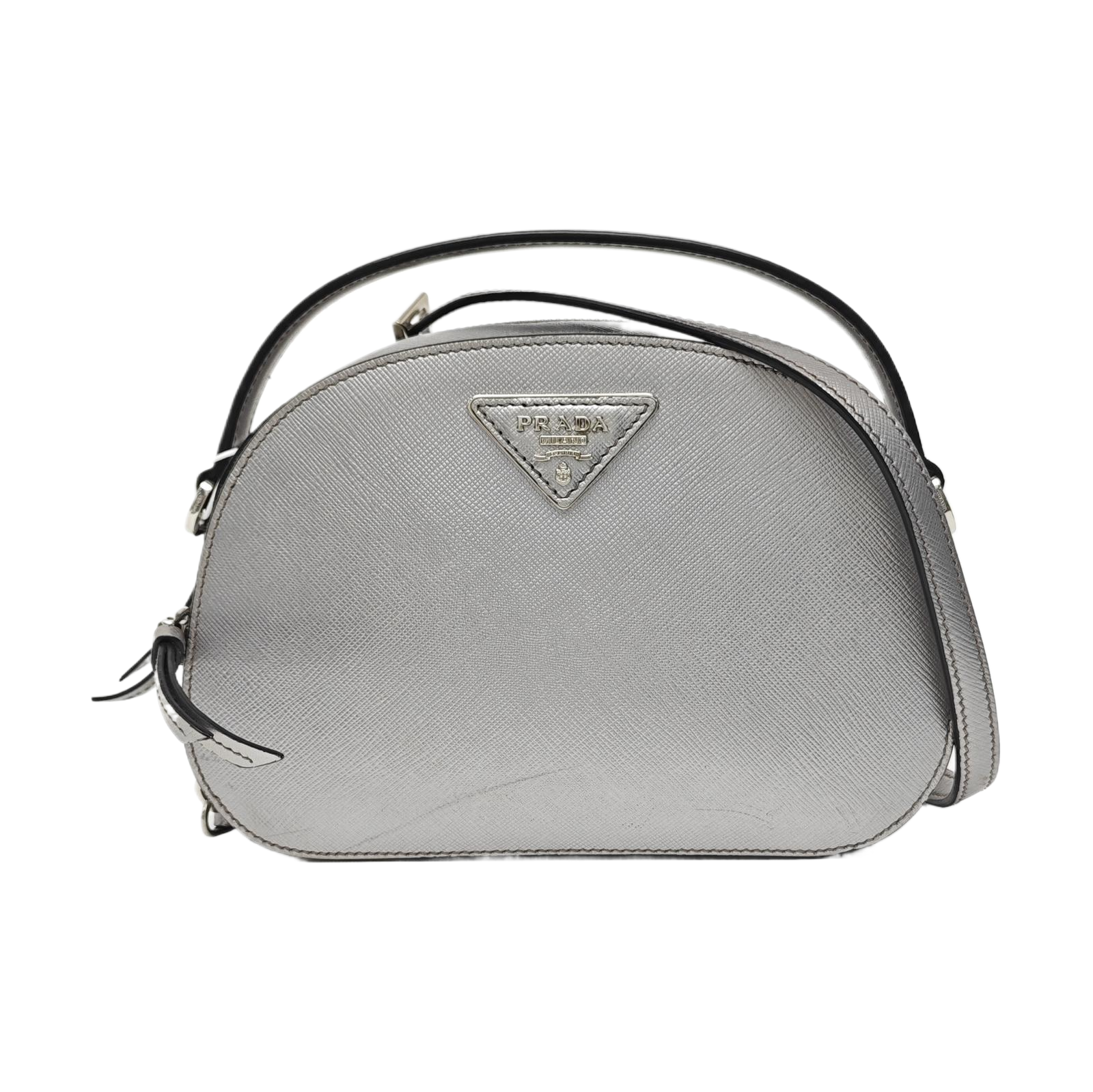 Odette Saffiano Calfskin Silver