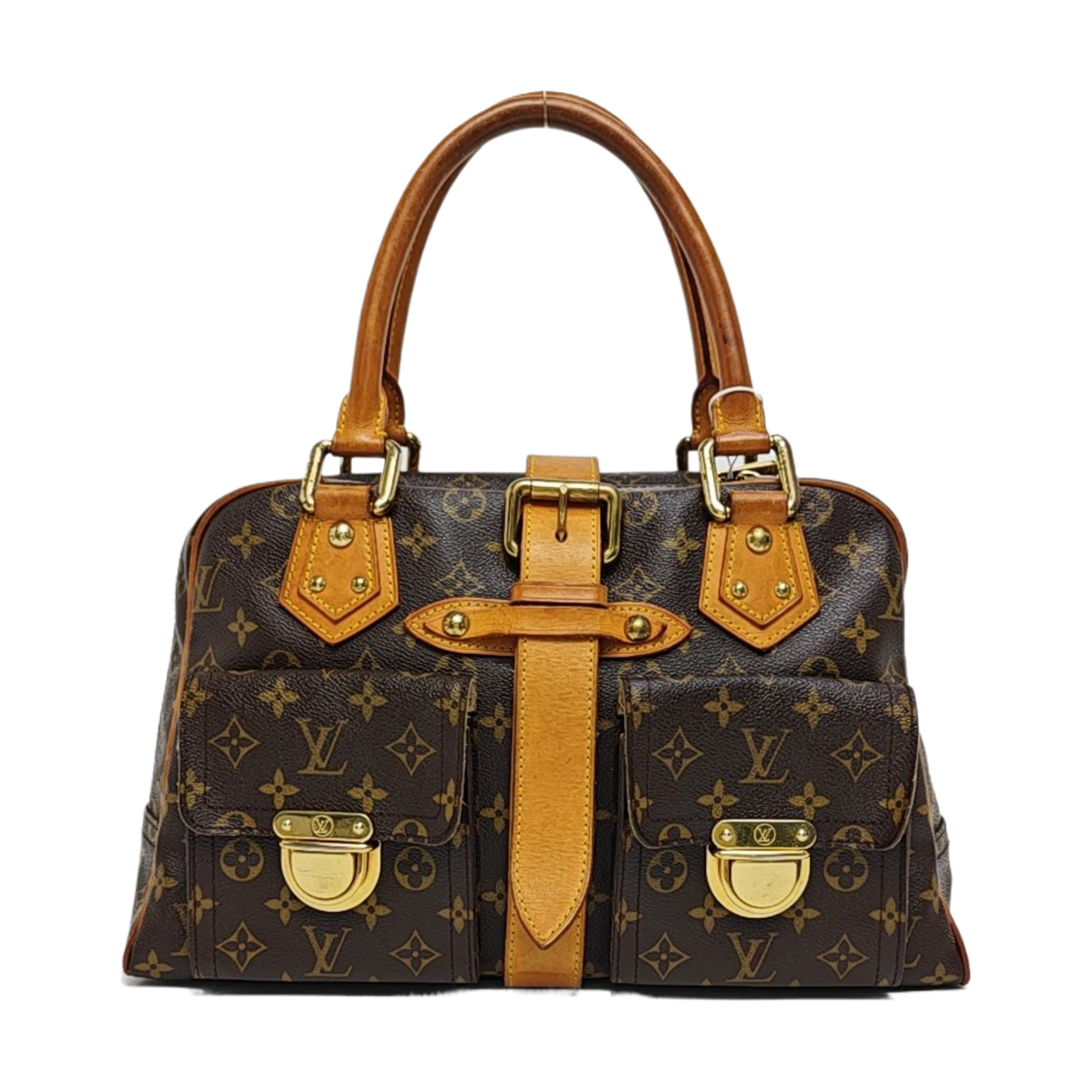 MANHATTAN GM Monogram Coated Canvas Brown
