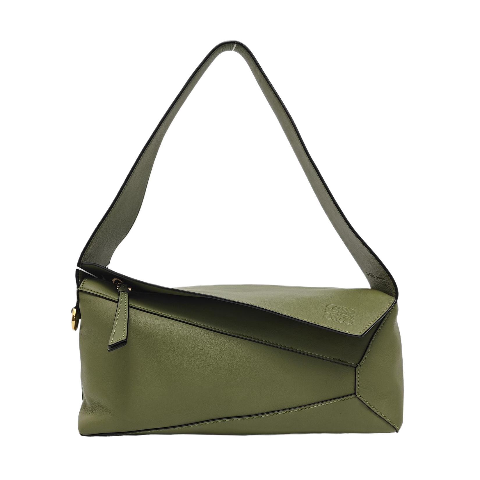 Puzzle Hobo Medium Calfskin Green