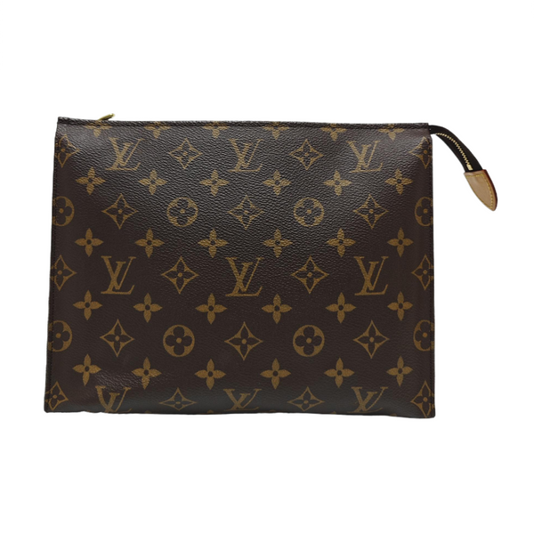 TOILET POCKET 26 Monogram Coated Canvas Brown
