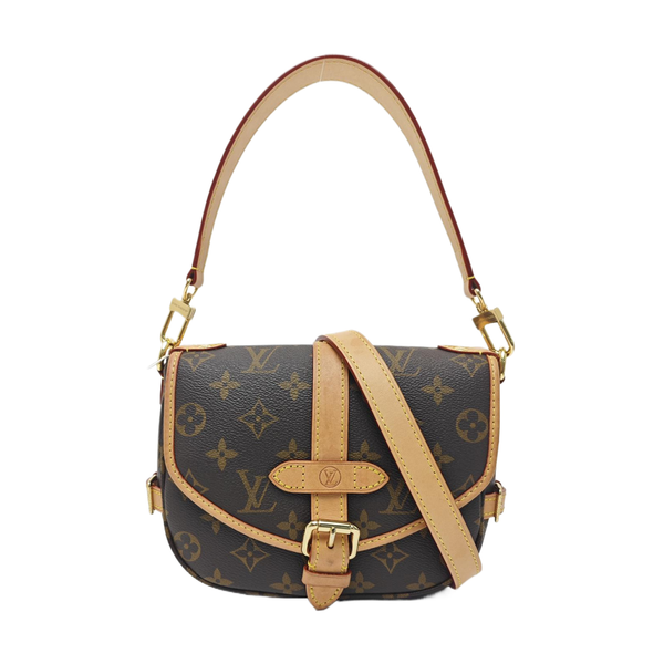 SAUMUR BB Monogram Coated Canvas Brown