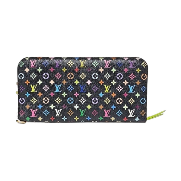 Cartera negra Insolite Monogram de lona revestida