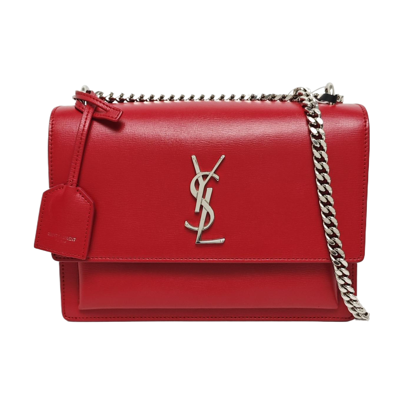 SUNSET Medium Calfskin Red