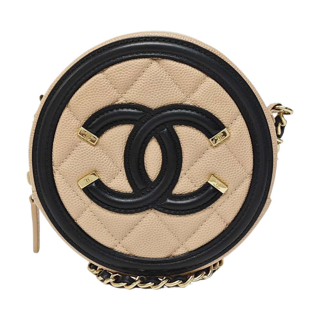FILIGREE Mini Quilted Grained Calfskin Beige